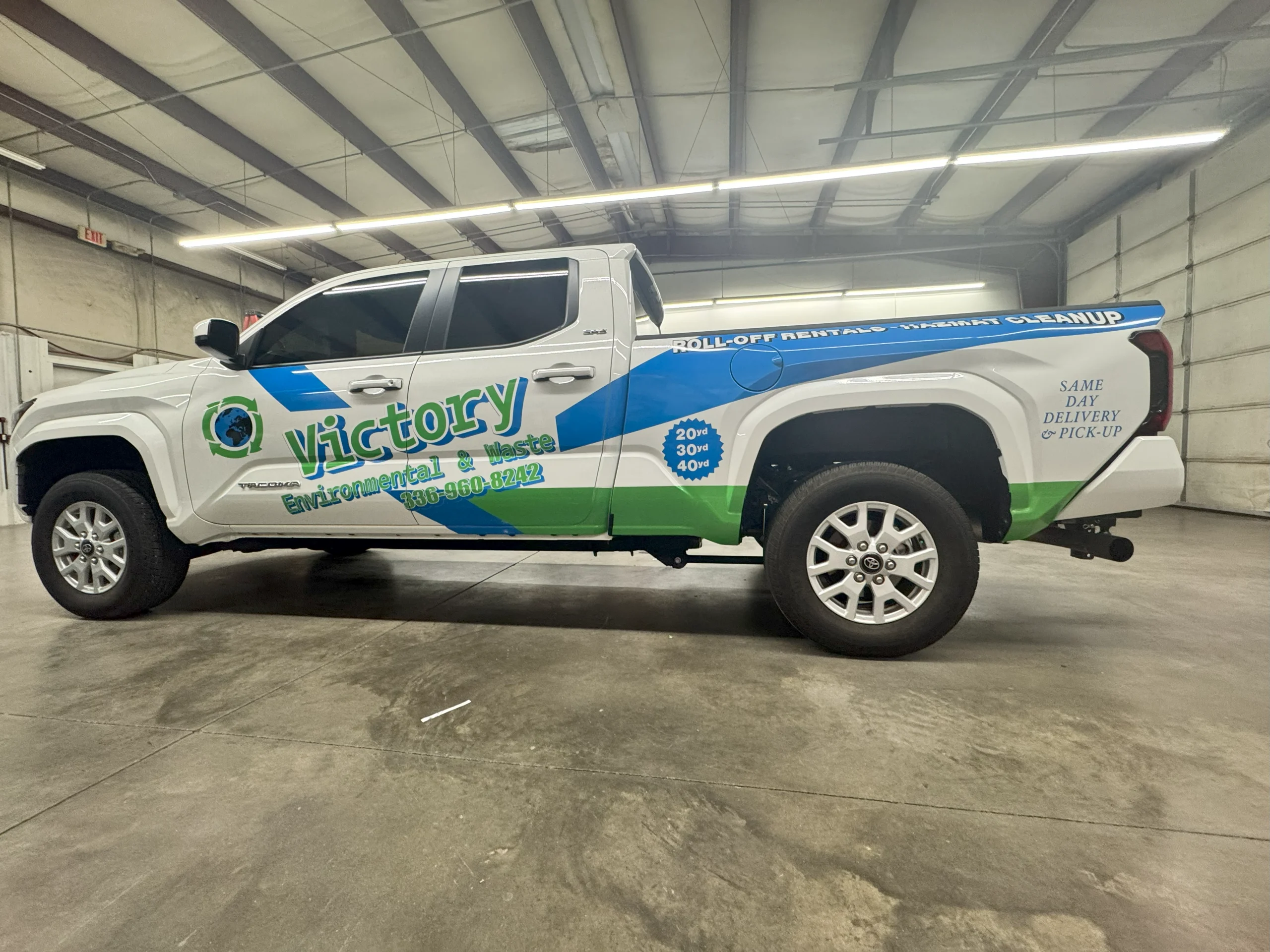 After — vehicle wrap complete